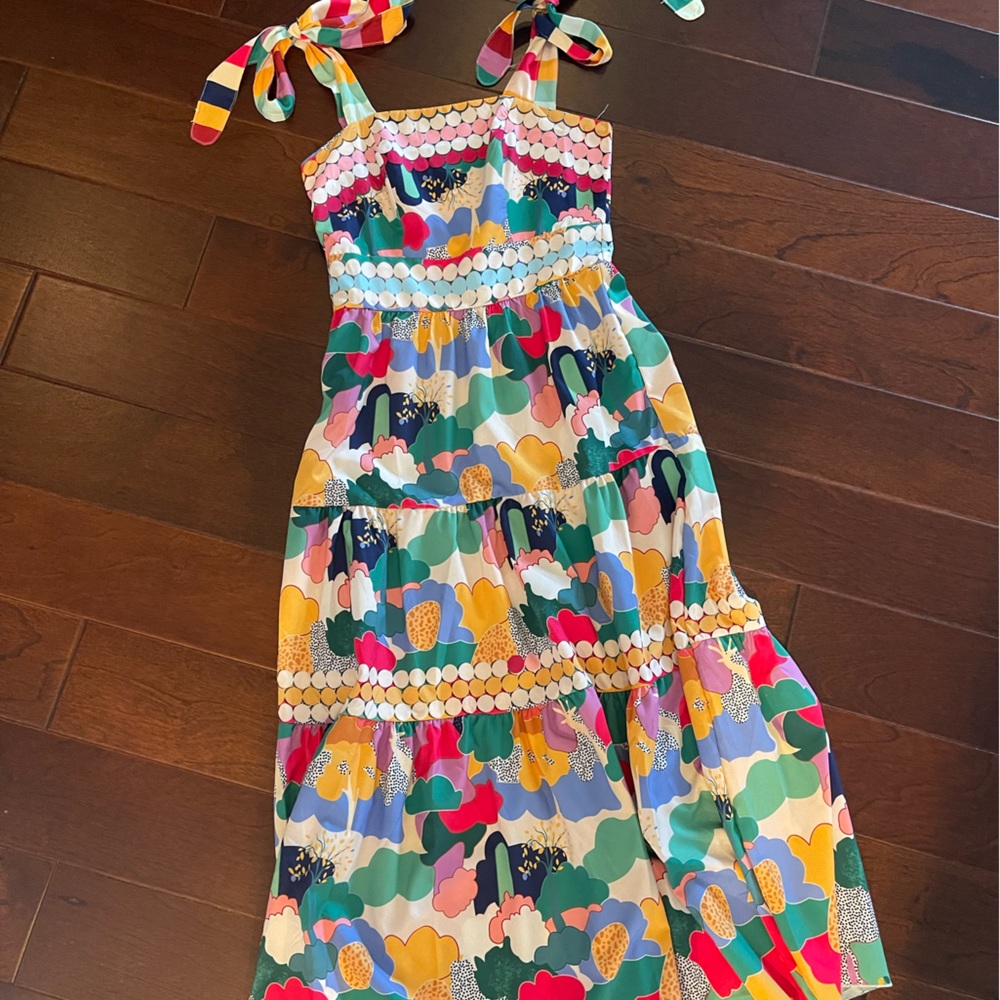 Colorful maxi dress size small